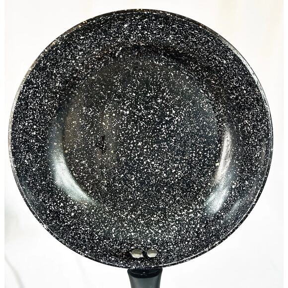 Crofton Black & White Speckled Enamelware Set of 2 Skillets 8” & 10” - Picture 6 of 6